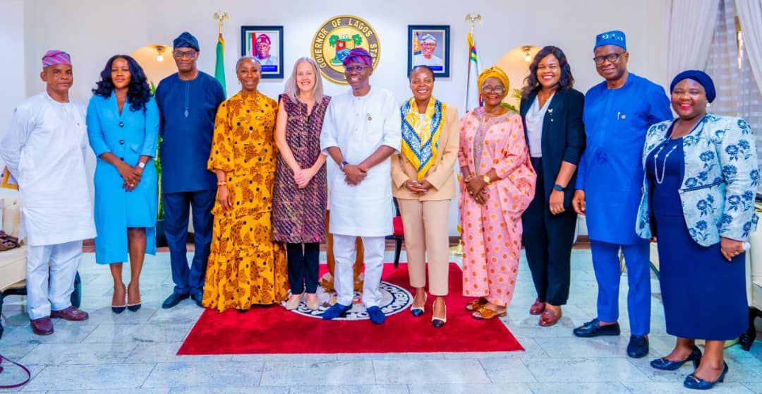 GOV. SANWO-OLU RECEIVES BOARD MEMBERS OF TEACH FOR NIGERIA AND CEO, TEACH FOR ALL, WENDY KOPP AT LAGOS HOUSE, IKEJA